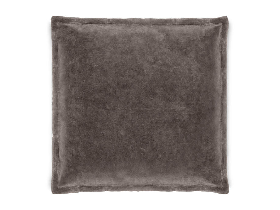 Dhara Velvet Cushion Cover - Charcoal
