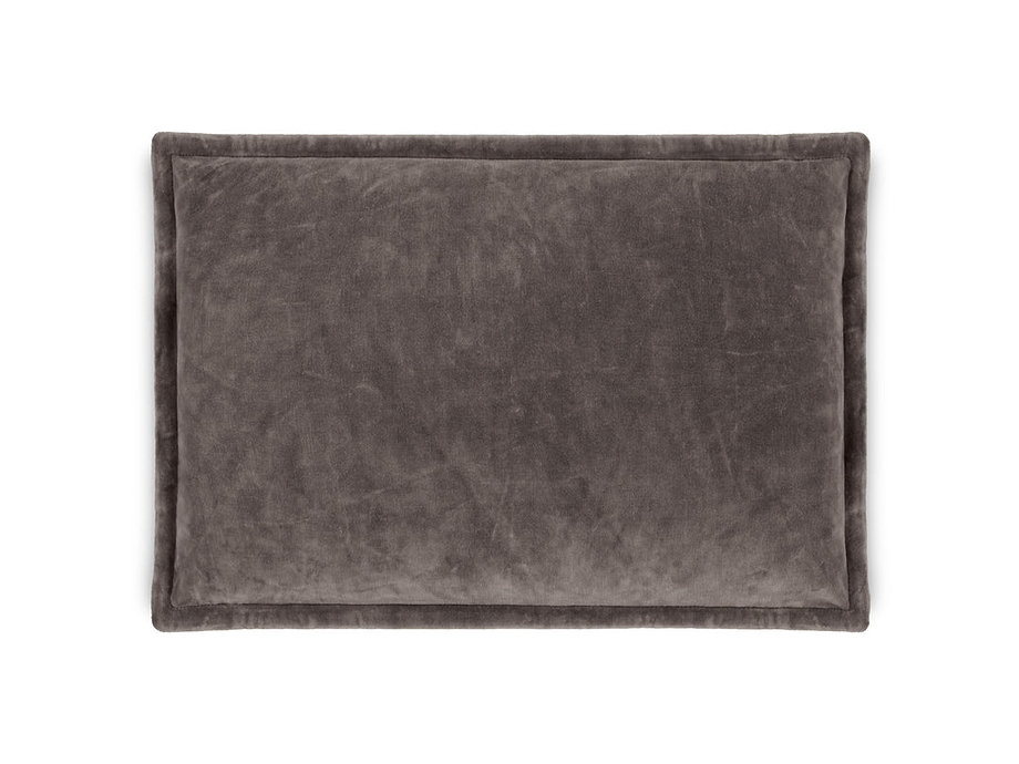 Dhara Velvet Cushion Cover - Charcoal