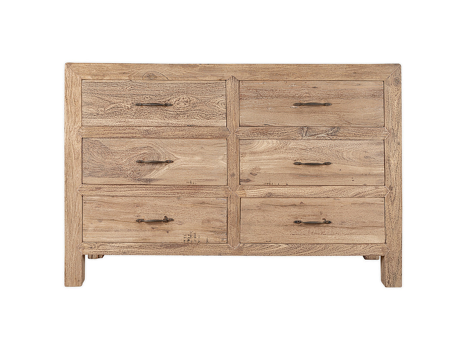 Iya Reclaimed Wood Chest of Drawers - Natural - Large
