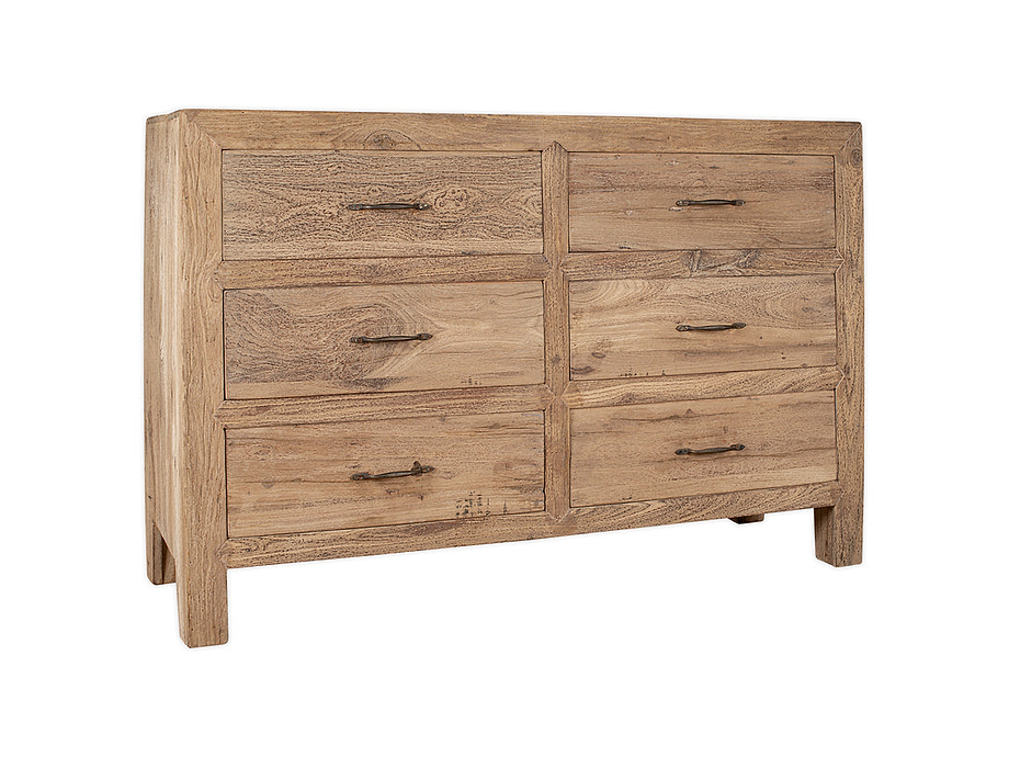 Iya Reclaimed Wood Chest of Drawers - Natural - Large