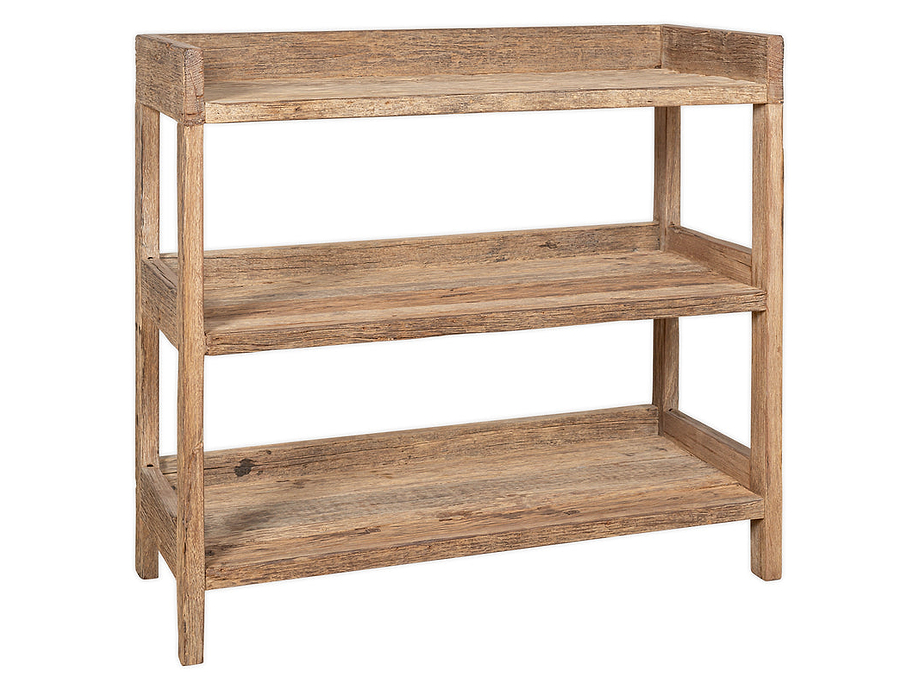 Ibo Reclaimed Wood Pantry Standing Shelves - Natural