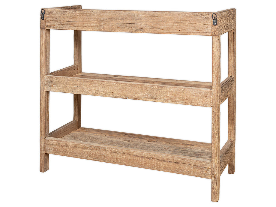 Ibo Reclaimed Wood Pantry Standing Shelves - Natural