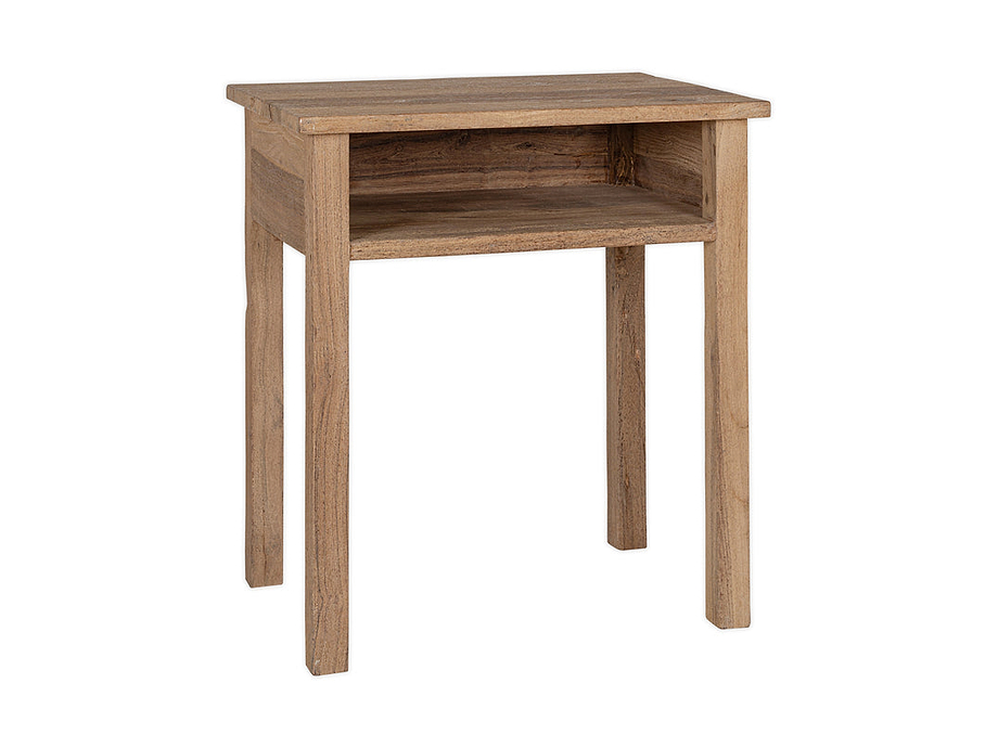 Iya Reclaimed Wood Bedside Table - Natural