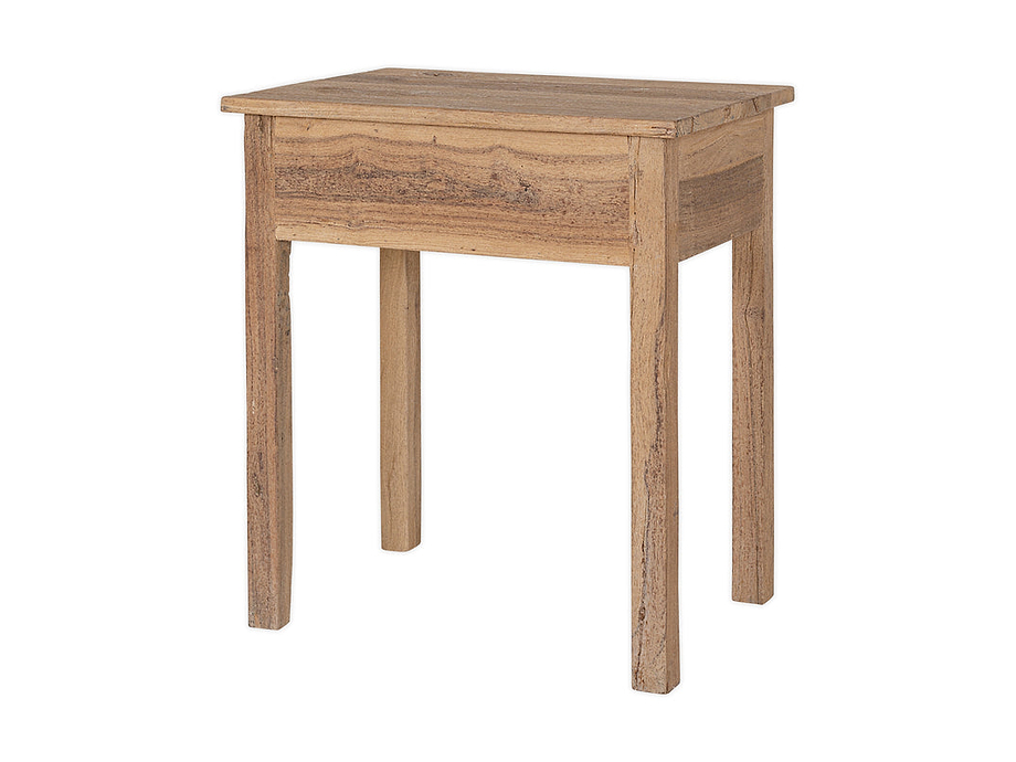 Iya Reclaimed Wood Bedside Table - Natural