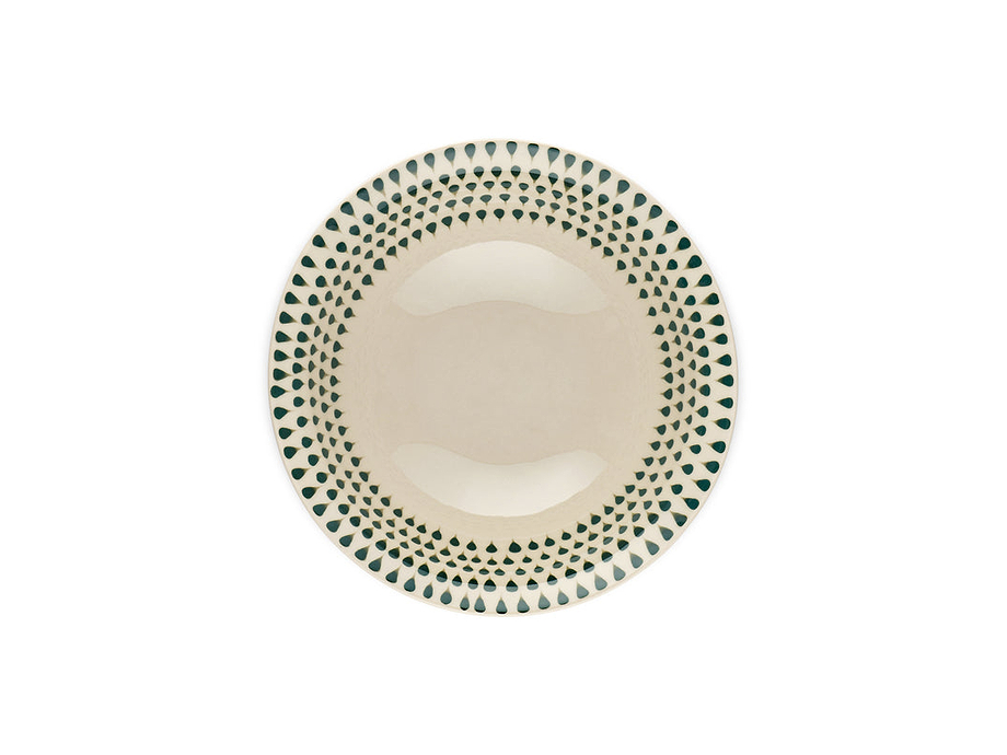 Juniper Drop Cereal Bowl - Cream & Juniper