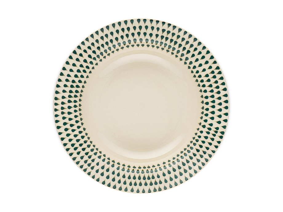 Juniper Drop Pasta Bowl - Cream & Juniper