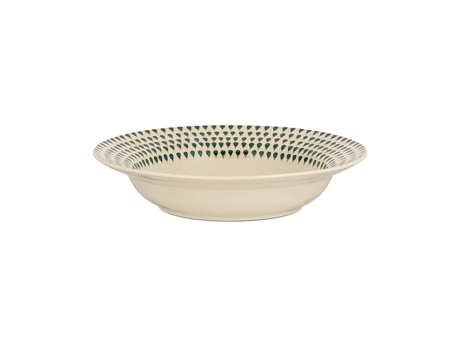 Juniper Drop Pasta Bowl - Cream & Juniper