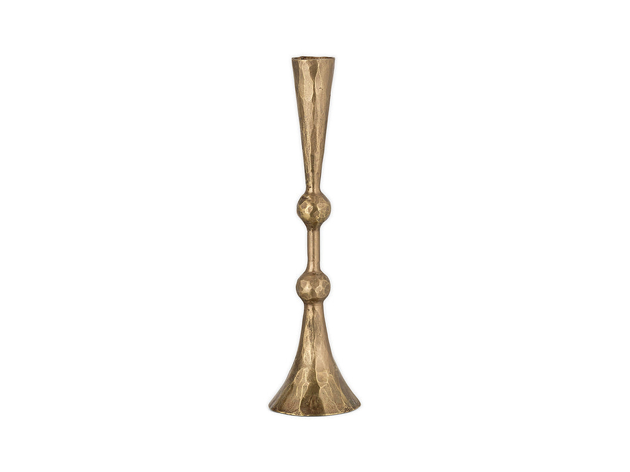 Javanee Candle Holder - Antique Brass