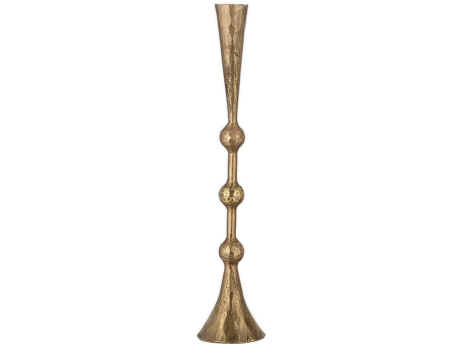 Javanee Candle Holder - Antique Brass