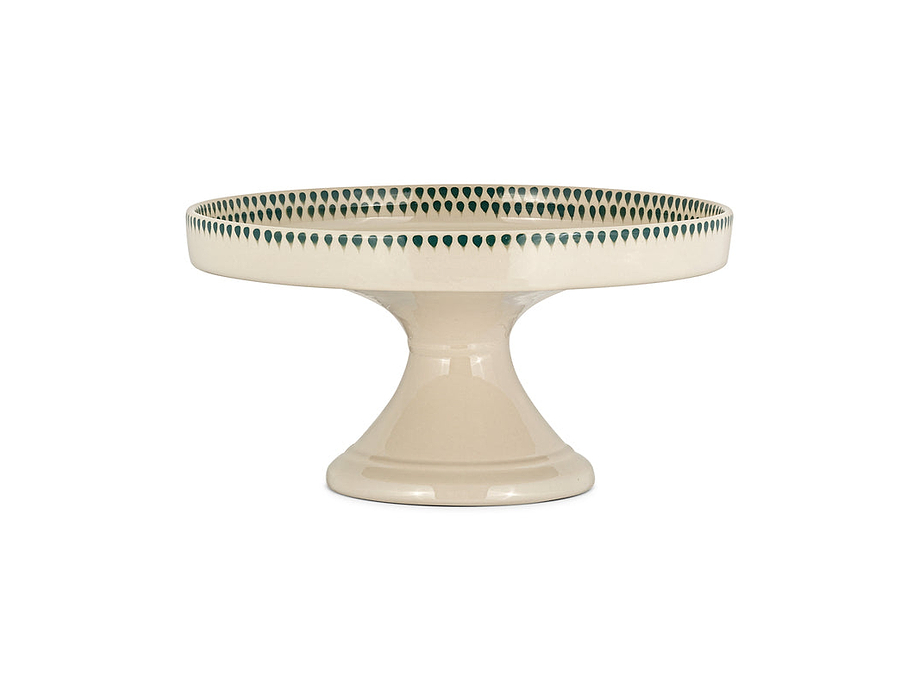 Juniper Drop Ceramic Stand - Cream & Juniper