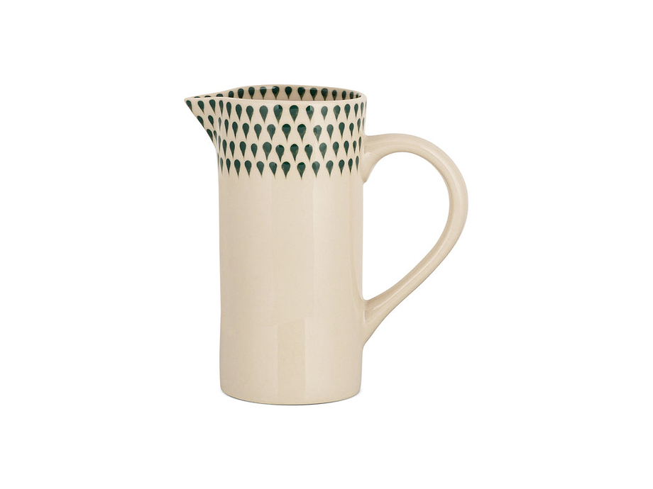 Juniper Drop Jug - Cream & Juniper - Small