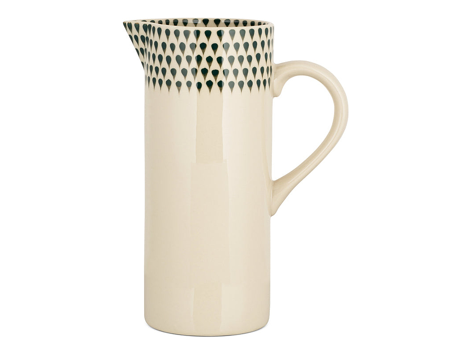 Juniper Drop Jug - Cream & Juniper - Large