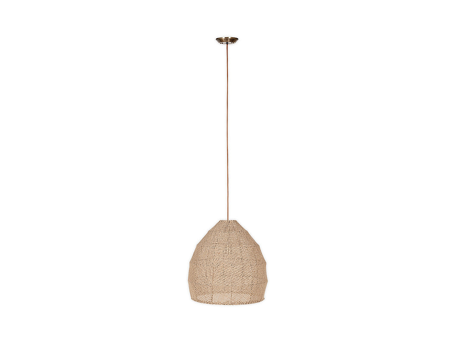 Jahari Woven Jute Pendant - Natural