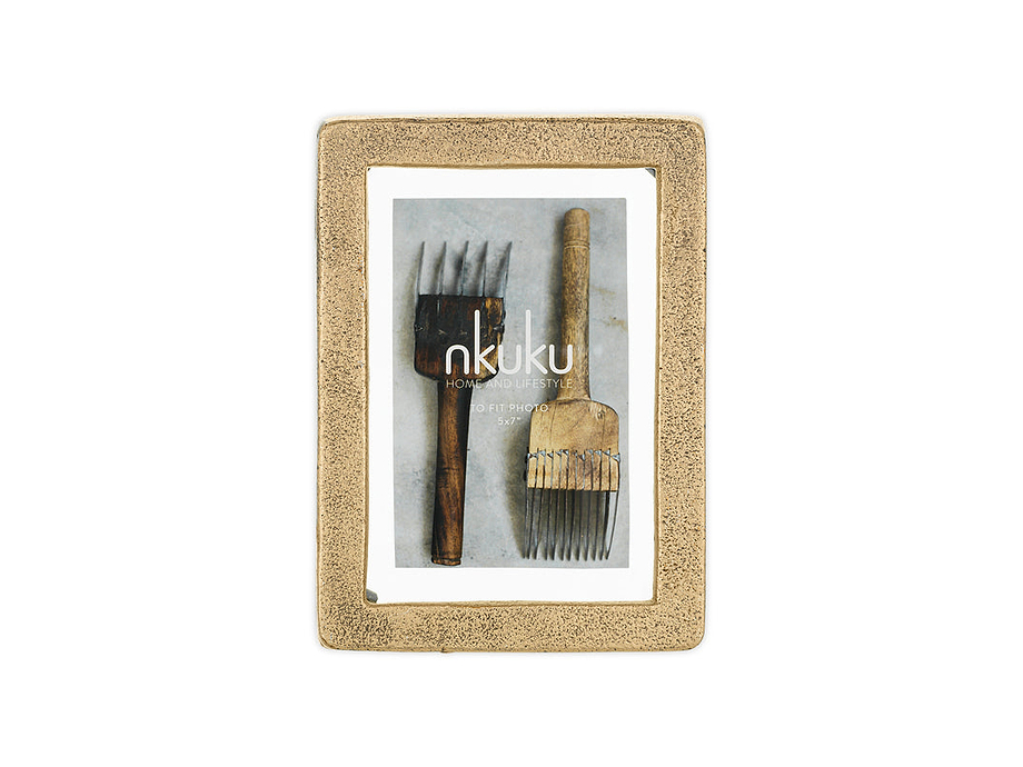 Jahala Wall Hung Photo Frame - Antique Brass