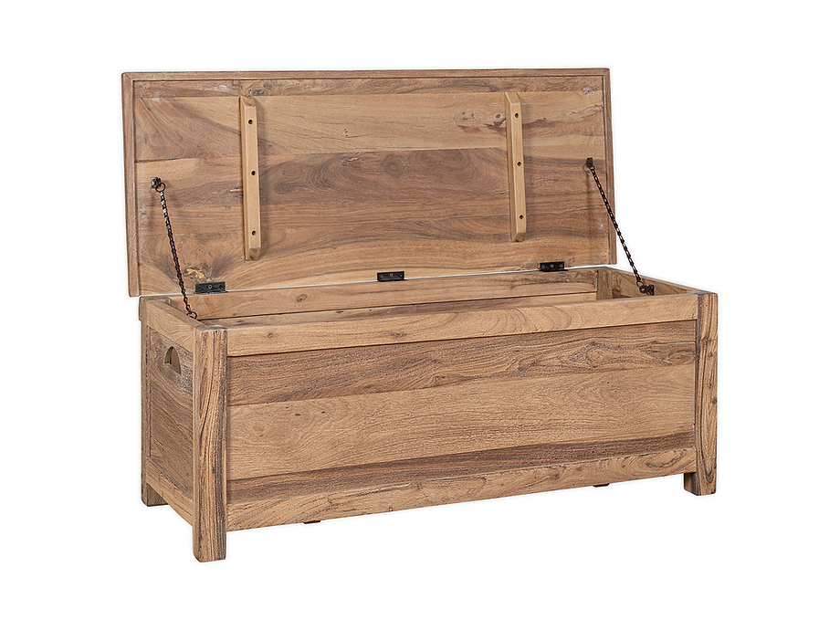 Karadi Reclaimed Wood Storage Bench - Natural