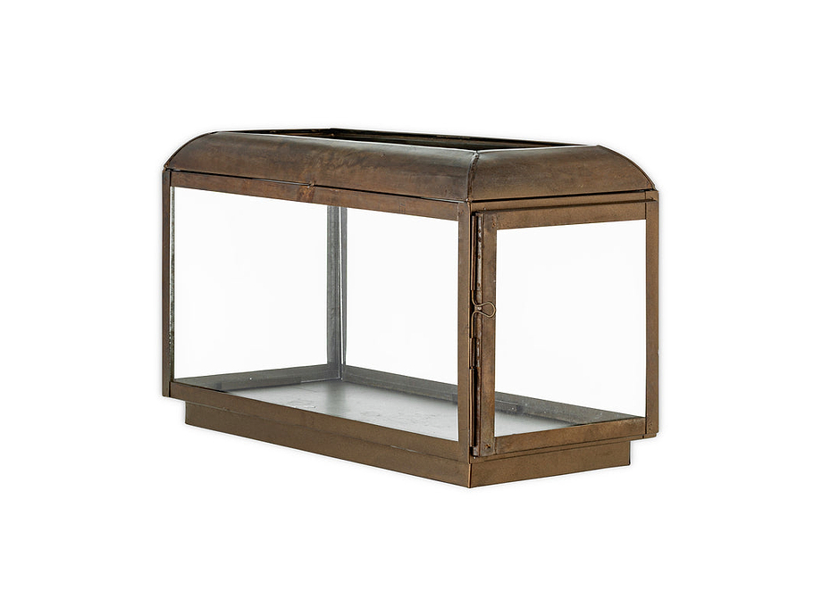 Kiwanda Wide Lantern - Antique Brass