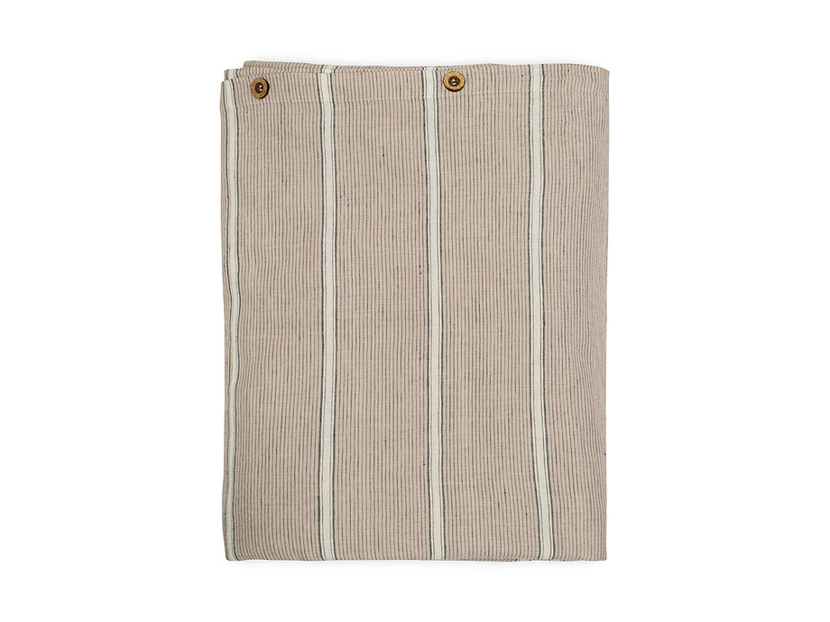 Mora Hemp & Cotton Duvet Cover - Stone Grey