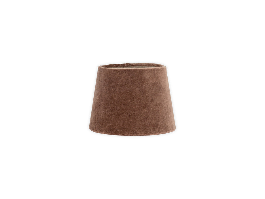 Mendai Velvet & Linen Lampshade - Mocha