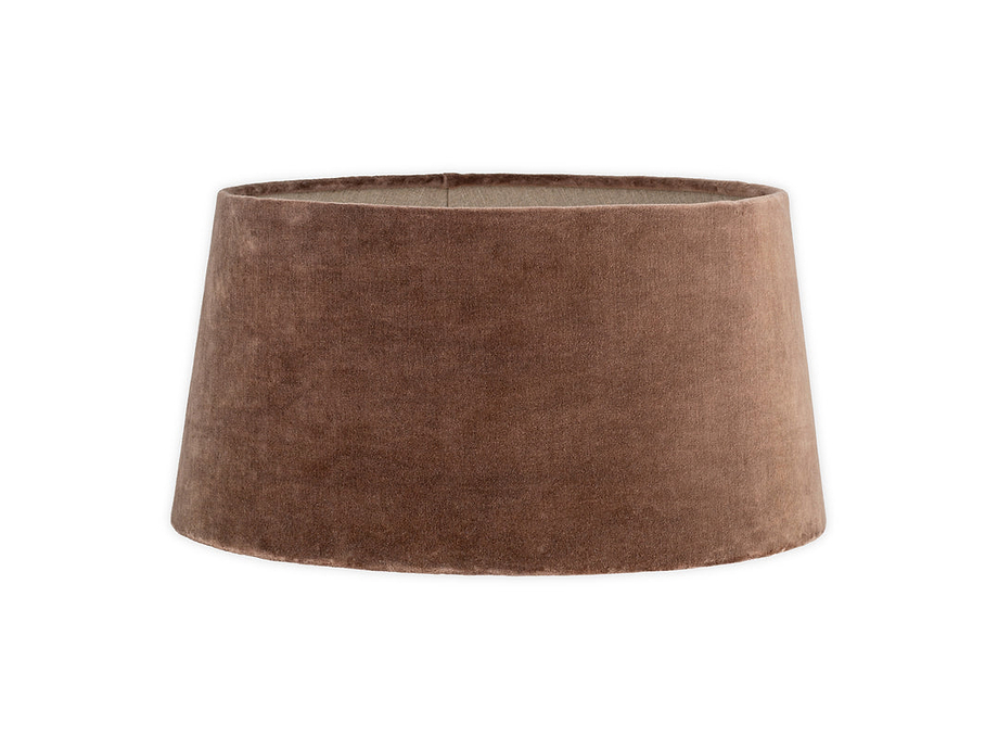 Mendai Velvet & Linen Lampshade - Mocha