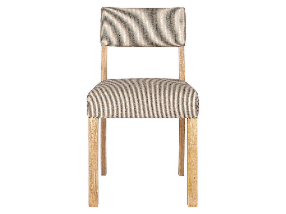 Nadeeka Linen Upholstered Dining Chair - Soft Grey