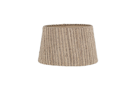 The nkuku Nadee Banana Leaf Lampshade – Natural is a sustainable, cone-shaped lampshade crafted from woven banana leaves, shown against a white background.