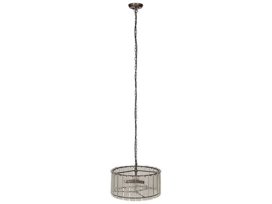 Nauka Statement Pendant - Aged Bronze & Clear