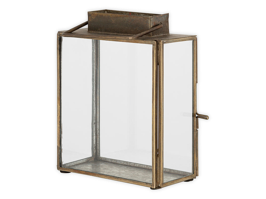 Obi Mini Table Lantern - Antique Brass
