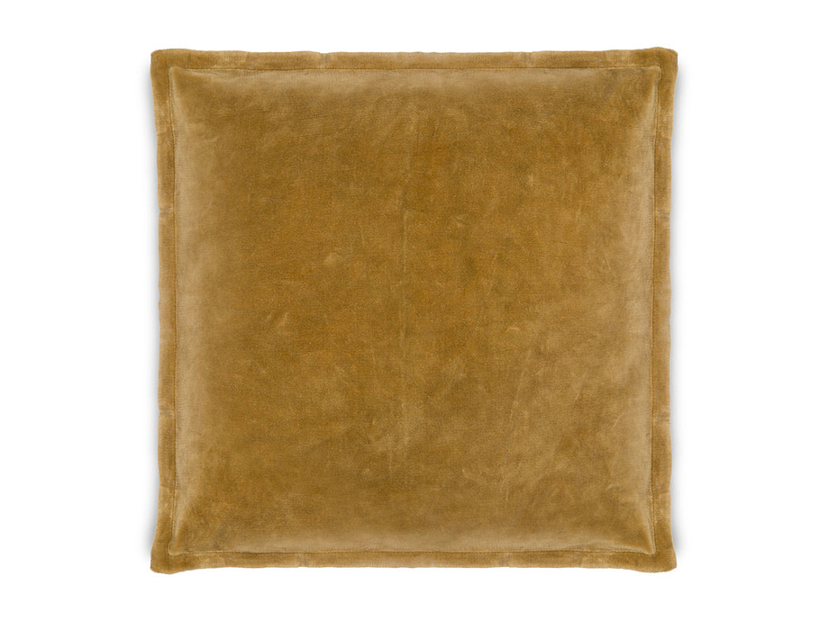 Sela Velvet Cushion Cover - Ochre