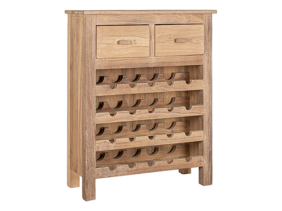 Shanthi Reclaimed Wood Wine Rack - Natural