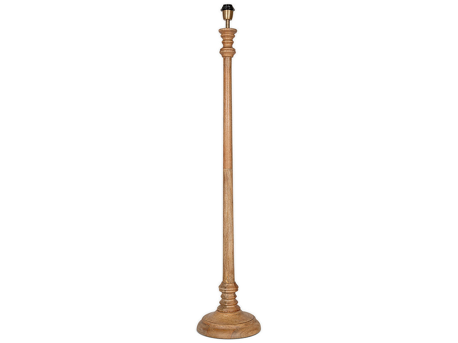 Usha Classic Wooden Floor Lamp - Natural