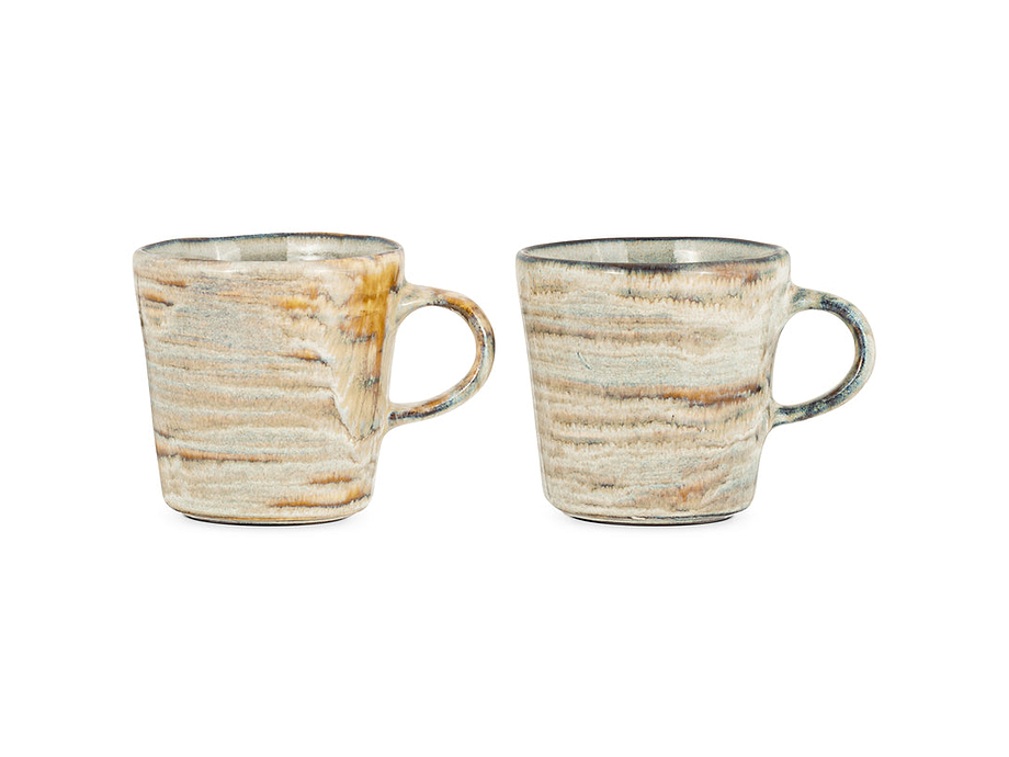 Vizo Mugs - Grey (Set of 2)