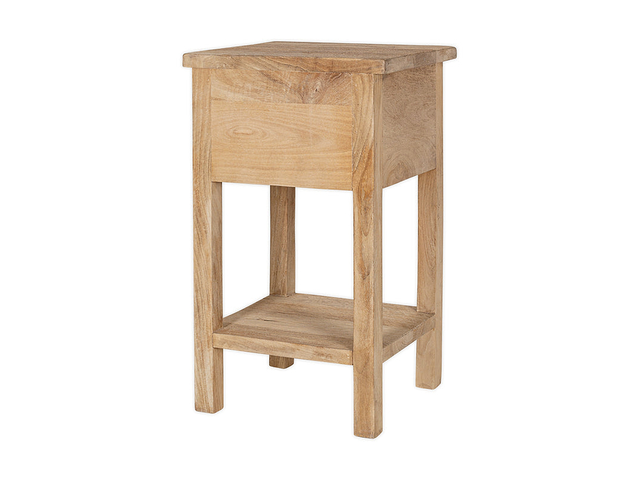 Vivan Grooved Bedside Table - Natural