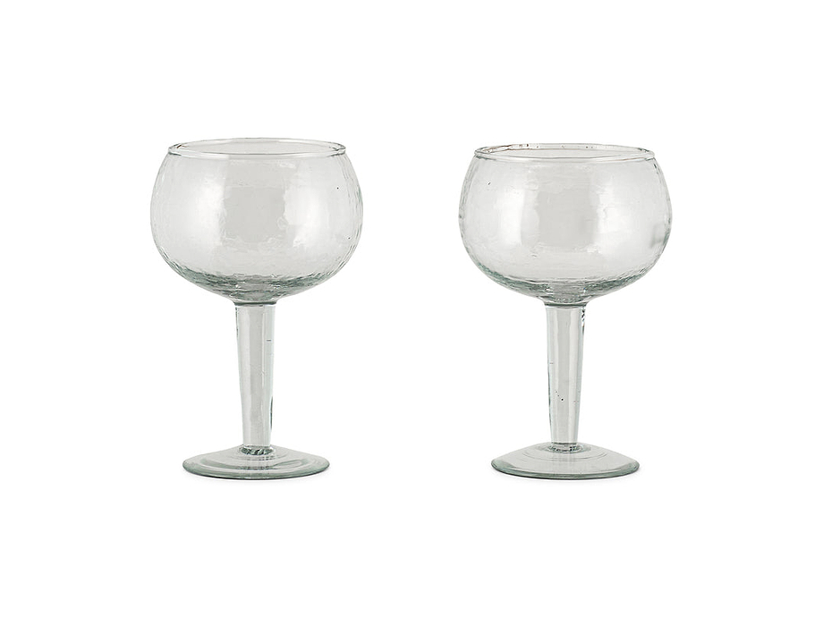 Yala Hammered Gin Glass - Clear (Set of 2)