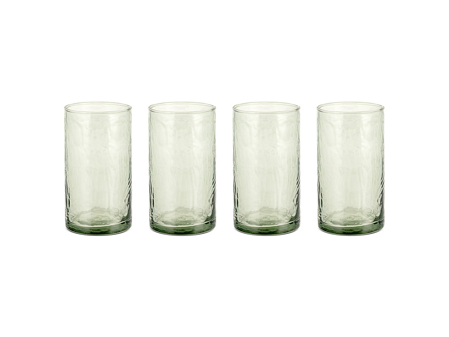 Yala Hammered Highball - Sage Green (Set of 4)
