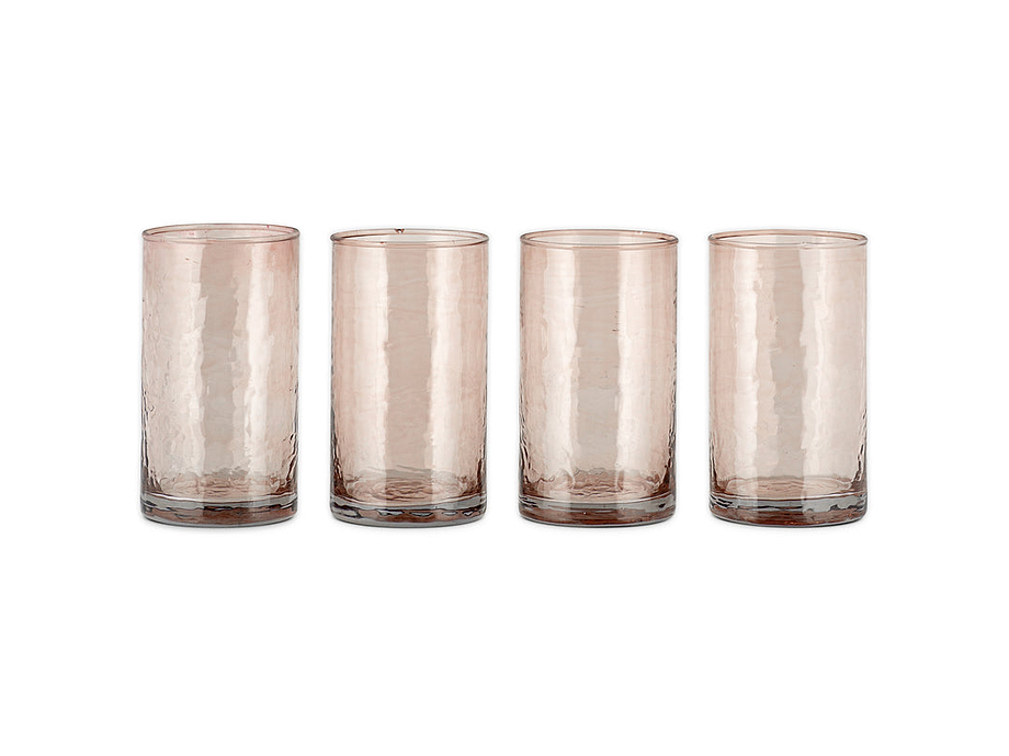 Yala Hammered Highball - Dusty Terracotta (Set of 4)