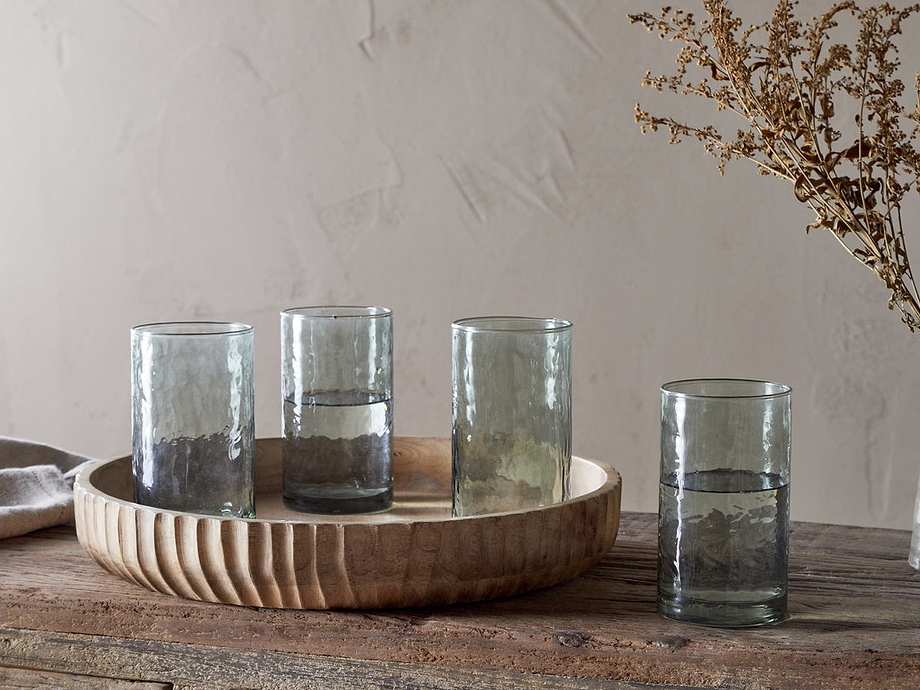 Yala Hammered Highball - Sage Green (Set of 4)