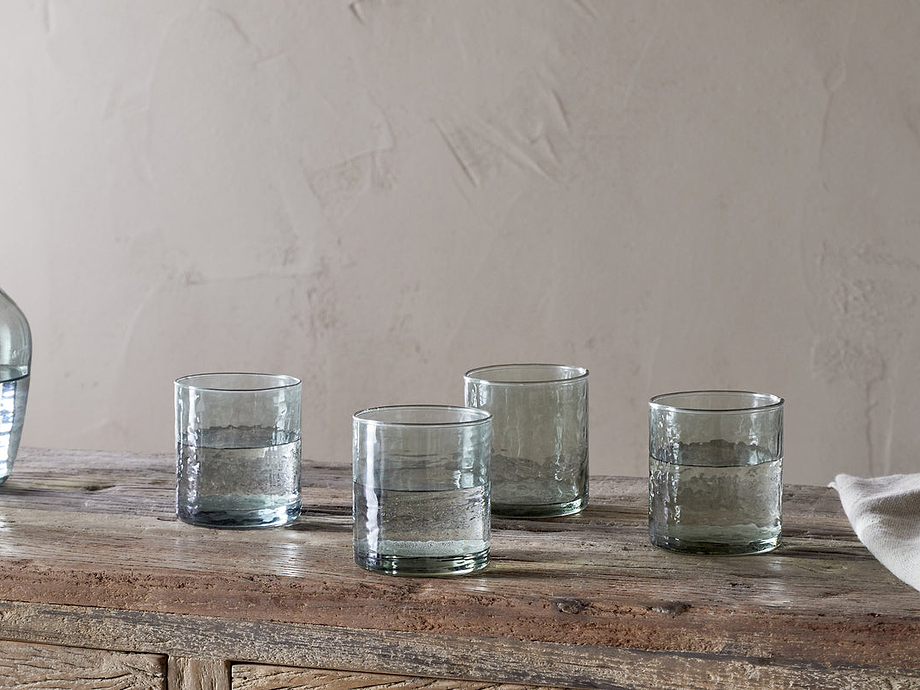 Yala Hammered Tumbler - Sage Green (Set of 4)