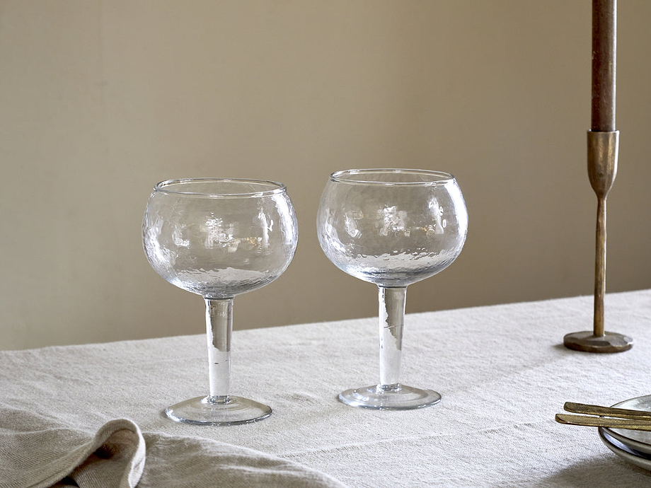 Yala Hammered Gin Glass - Clear (Set of 2)