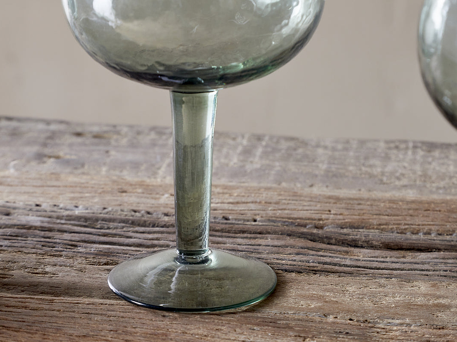 Yala Hammered Gin Glass - Sage Green (Set of 2)
