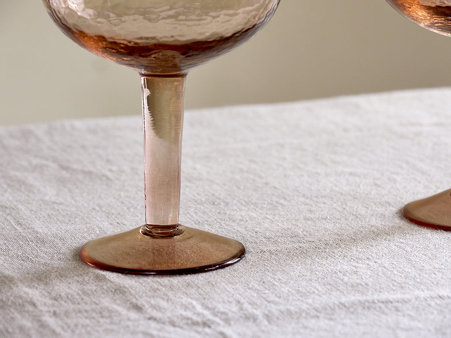 Yala Hammered Gin Glass - Dusty Terracotta (Set of 2)