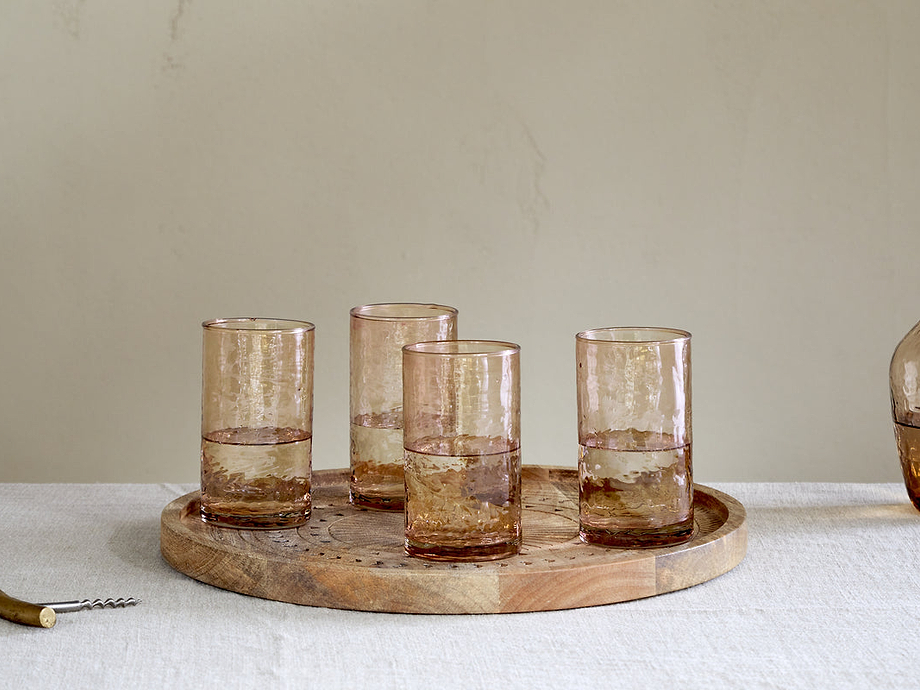 Yala Hammered Highball - Dusty Terracotta (Set of 4)
