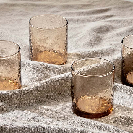 Yala Hammered Tumbler - Dusty Terracotta (Set of 4)