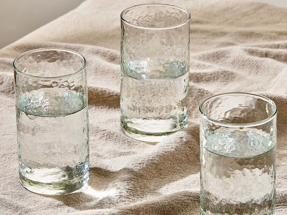 Yala Hammered Highball - Clear (Set of 4)