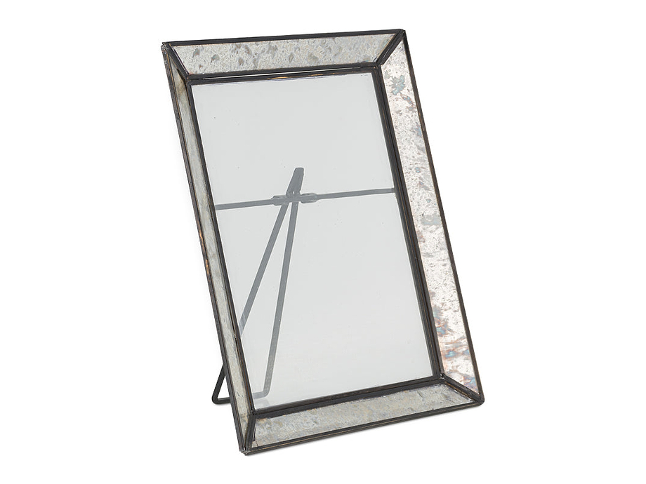 Yash Antique Glass & Iron Photoframe - Antique Black