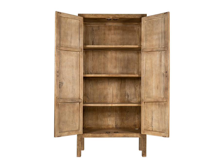 Yasha Reeded Mango Wood Cabinet