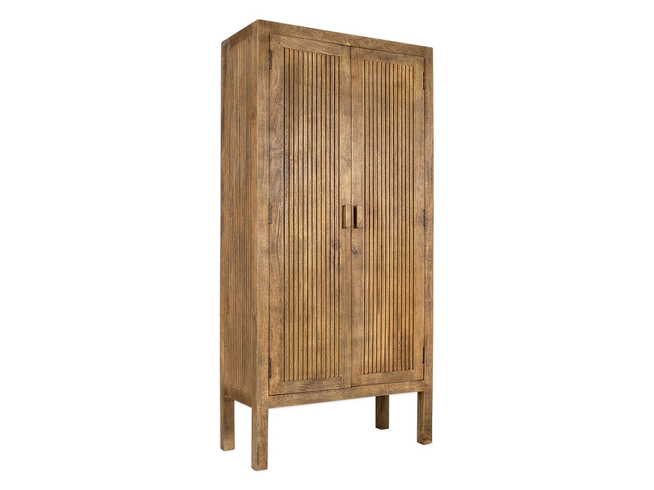 Yasha Reeded Mango Wood Cabinet