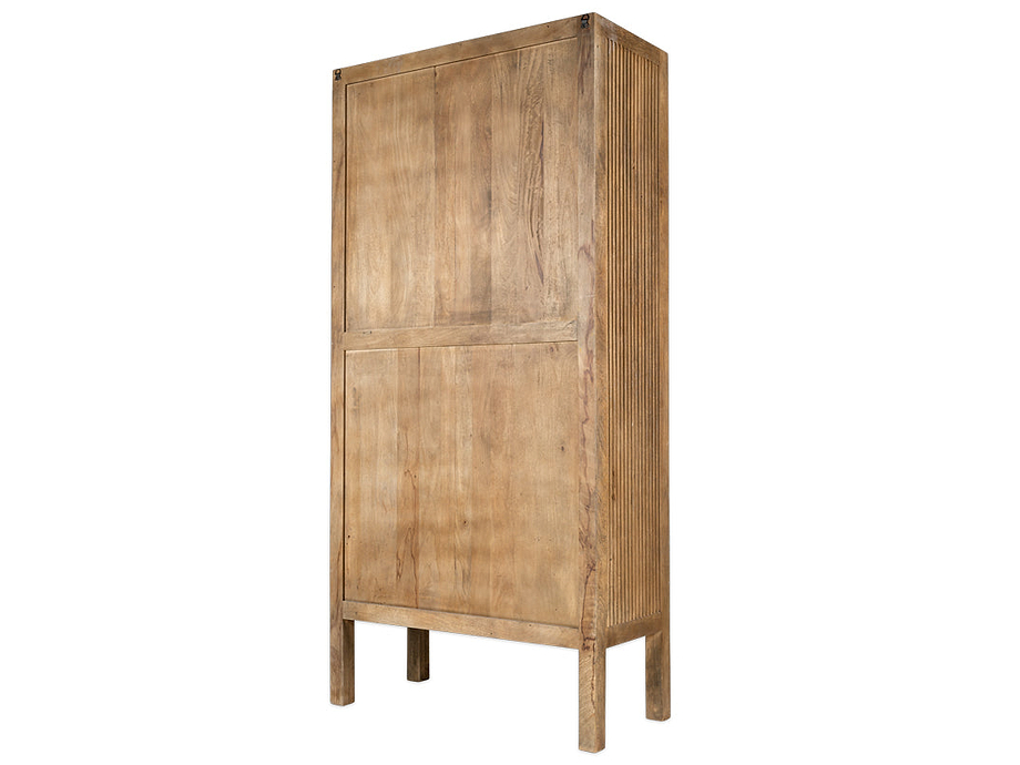 Yasha Reeded Mango Wood Cabinet