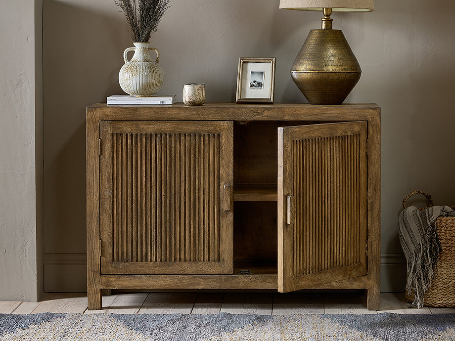 Yasha Reeded Mango Wood Sideboard