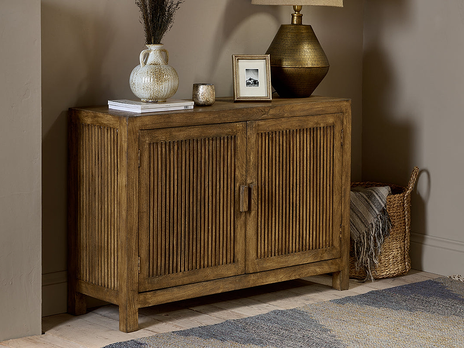 Yasha Reeded Mango Wood Sideboard