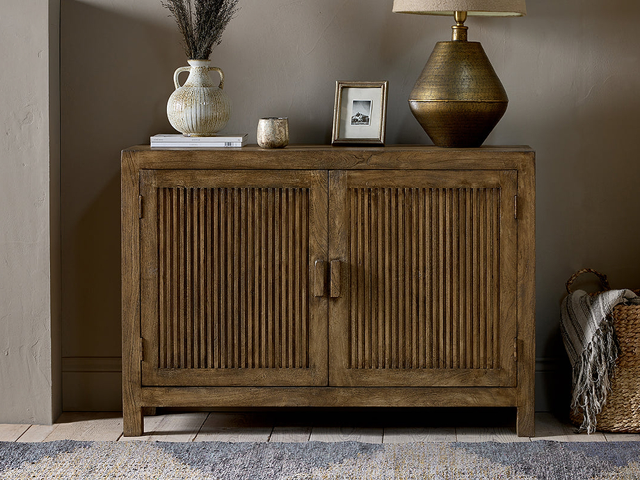 Yasha Reeded Mango Wood Sideboard